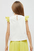 One Friday White Top With Yellow Sleeves - One Friday World