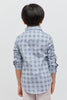 One Friday Formal Printed Blue Shirt - One Friday World