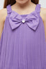 One Friday Girls Purple Pleated Sleeveless Top - One Friday World