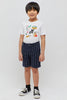 One Friday Navy Blue Striped Shorts - One Friday World