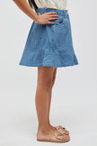 One Friday Blue Denim Skirt - One Friday World