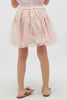 One Friday Kids Girls Princess Peach Sequin Skirt with Bow - One Friday World