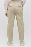 One Friday Beige Classic Trouser - One Friday World