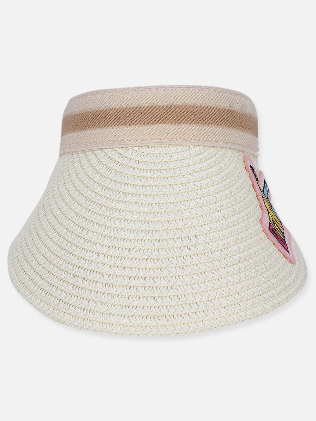 One Friday Off White Solid Sunhat - One Friday World