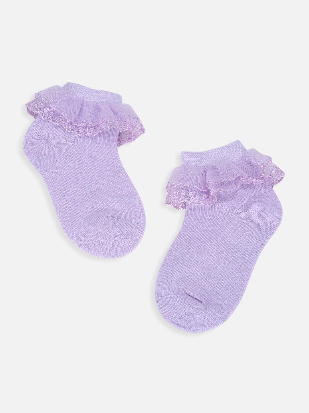 One Friday Purple Lace Socks - One Friday World