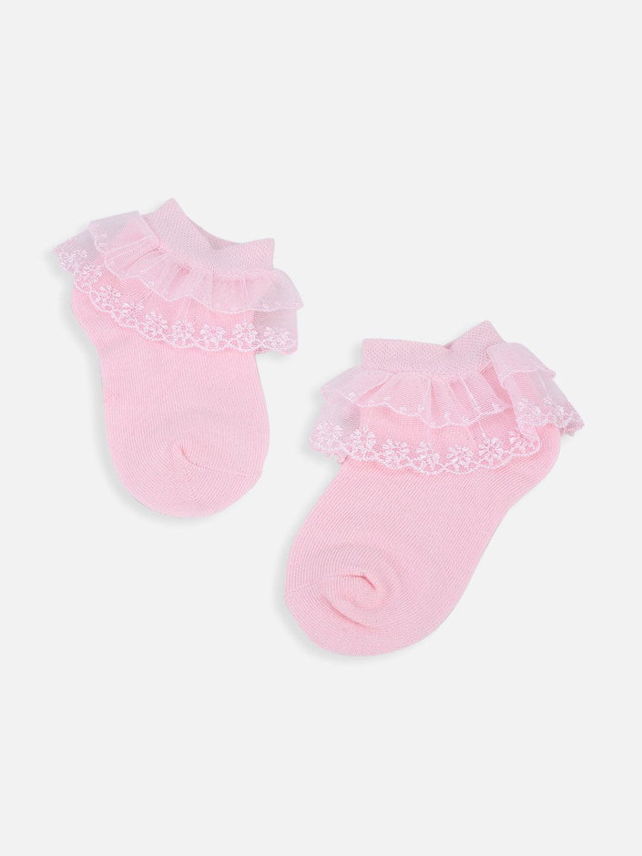 One Friday Pink Lace Socks - One Friday World