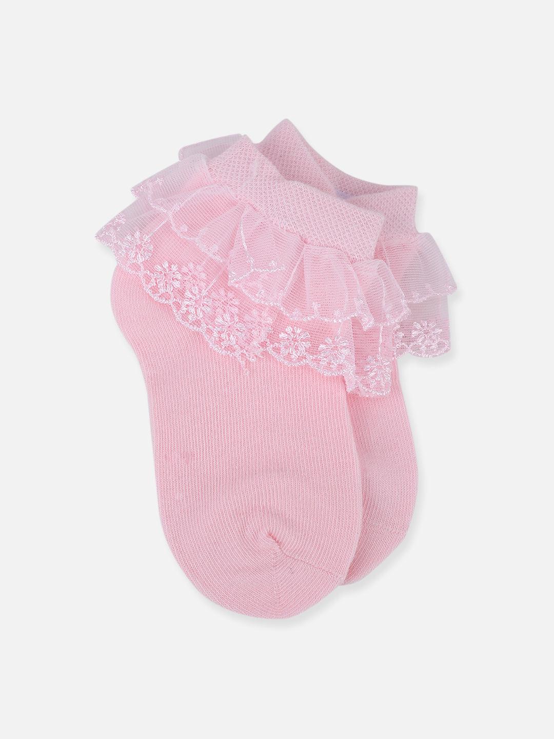 One Friday Pink Lace Socks - One Friday World