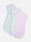 One Friday Multi Solid Socks Set Of 5 - One Friday World