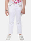 One Friday White Floral Denim - One Friday World