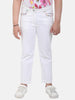 One Friday White Floral Denim - One Friday World