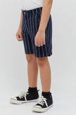 One Friday Navy Blue Striped Shorts - One Friday World