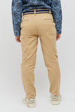 One Friday Striped Waist Beige Trouser - One Friday World