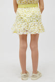 One Friday Yellow Ruffles Skirt - One Friday World