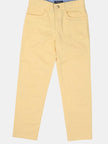 One Friday Yellow Solid Trouser - One Friday World