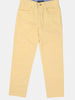 One Friday Yellow Solid Trouser - One Friday World