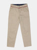 One Friday Beige Stripes Trouser - One Friday World