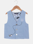 One Friday Blue Mickey Waistcoat - One Friday World