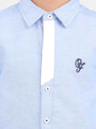 One Friday Blue Formal Logo Shirt - One Friday World