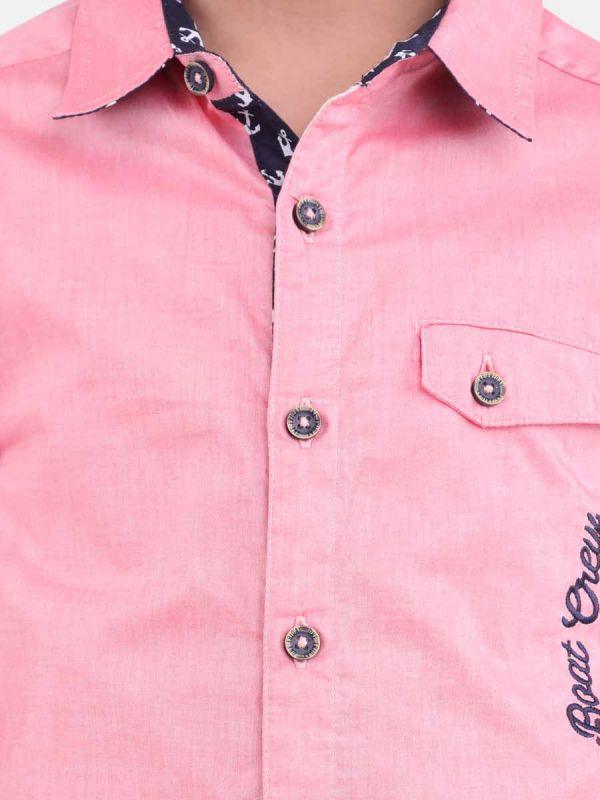 One Friday Pink Linen Shirt - One Friday World