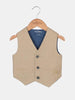 One Friday Beige Waistcoat With Shirt - One Friday World