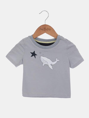 One Friday Grey Shark Fish T-shirt - One Friday World