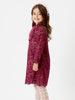 One Friday Deep Maroon Lacework Dress - One Friday World