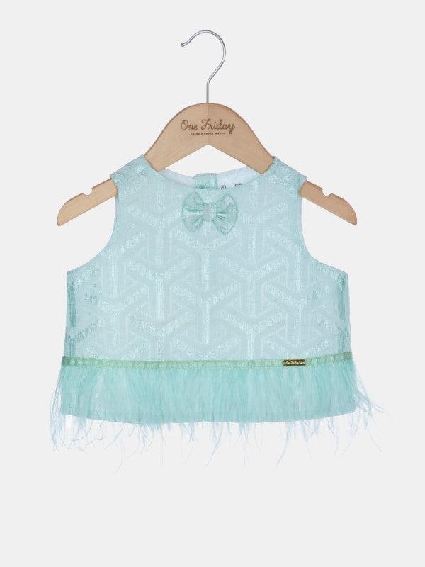 One Friday Mint Lace Top - One Friday World