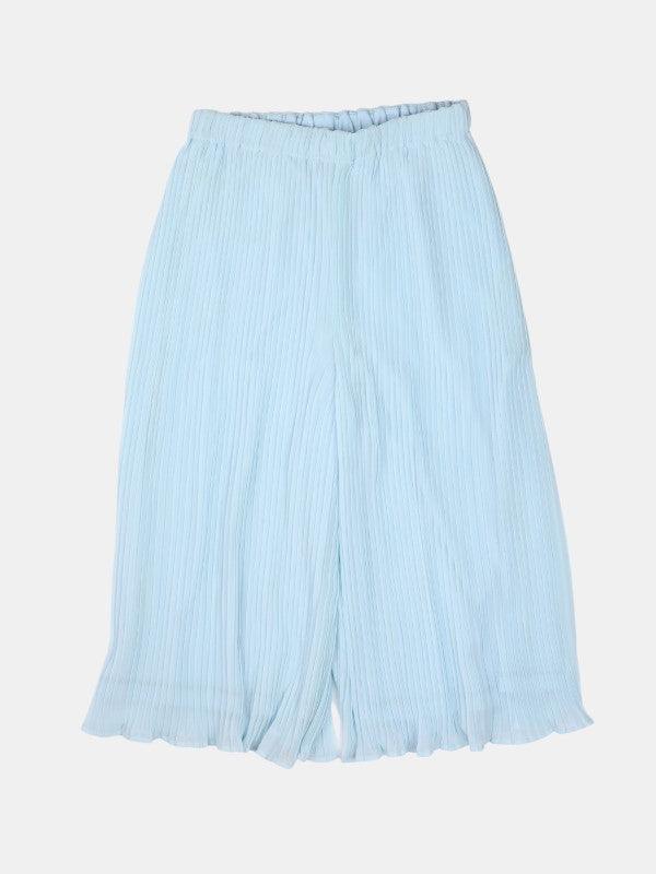 One Friday Aqua Pleated Culotte - One Friday World