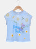 One Friday Kids Girls Blue Daisy Duck With Floral Printed Top - One Friday World