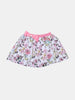 One Friday Kids Girls Floral Printed Skirt With Pink Bow - One Friday World