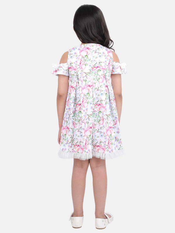 One Friday White Floral Print Dress - One Friday World