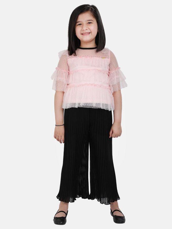 One Friday Pink Frill Top - One Friday World