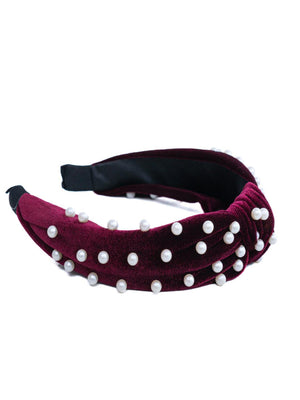 One Friday Wine Velvet Hairbands - One Friday World