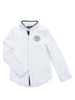 One Friday White formal shirt with patch - One Friday World