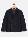 One Friday Navy Blue Full Sleeves Blazer - One Friday World