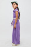 One Friday Purple Pleated Jumpsuit - One Friday World