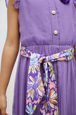 One Friday Purple Pleated Jumpsuit - One Friday World