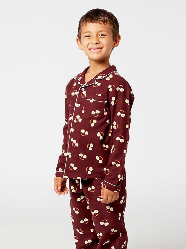 One Friday Brown Allover Print Night Suit - One Friday World