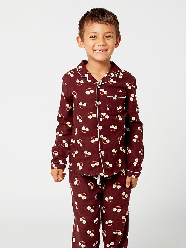 One Friday Brown Allover Print Night Suit - One Friday World