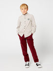 One Friday Wine Stripes Trouser - One Friday World