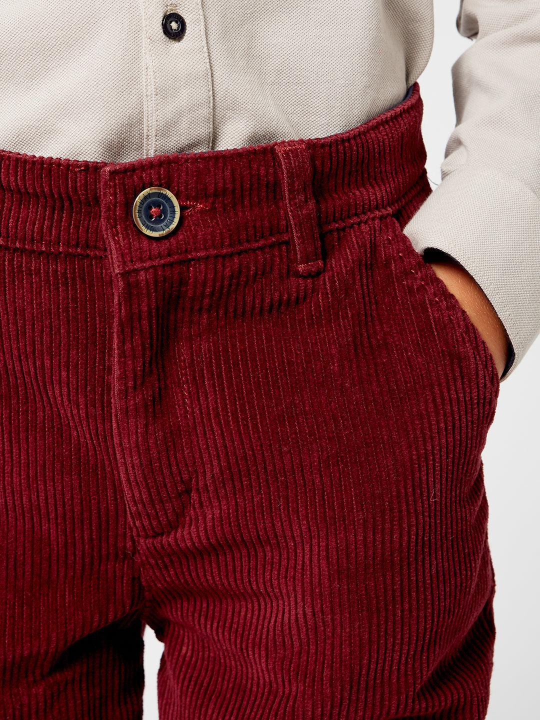 One Friday Wine Corduroy Pants - One Friday World