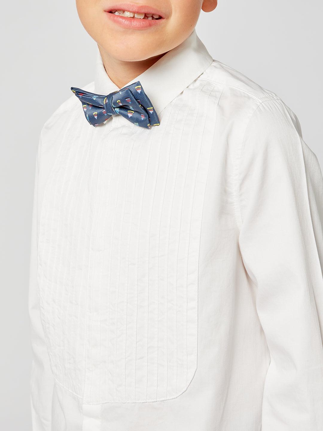 One Friday Off White Shirt With Bow - One Friday World