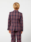 One Friday Red And Blue Check Pattern Blazer - One Friday World