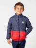 Navy Blue And red Puffer Jacket - One Friday World