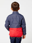 Navy Blue And red Puffer Jacket - One Friday World