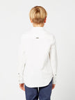 One Friday Off White Chinese Collar Shirt - One Friday World