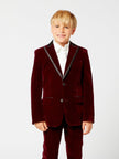 One Friday Red Velvet 2 Piece Suit - One Friday World