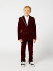 One Friday Red Velvet 2 Piece Suit - One Friday World