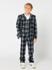 One Friday Blue Checks 3 Piece Suit - One Friday World