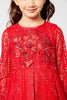 One Friday Red Lace Party Dress - One Friday World